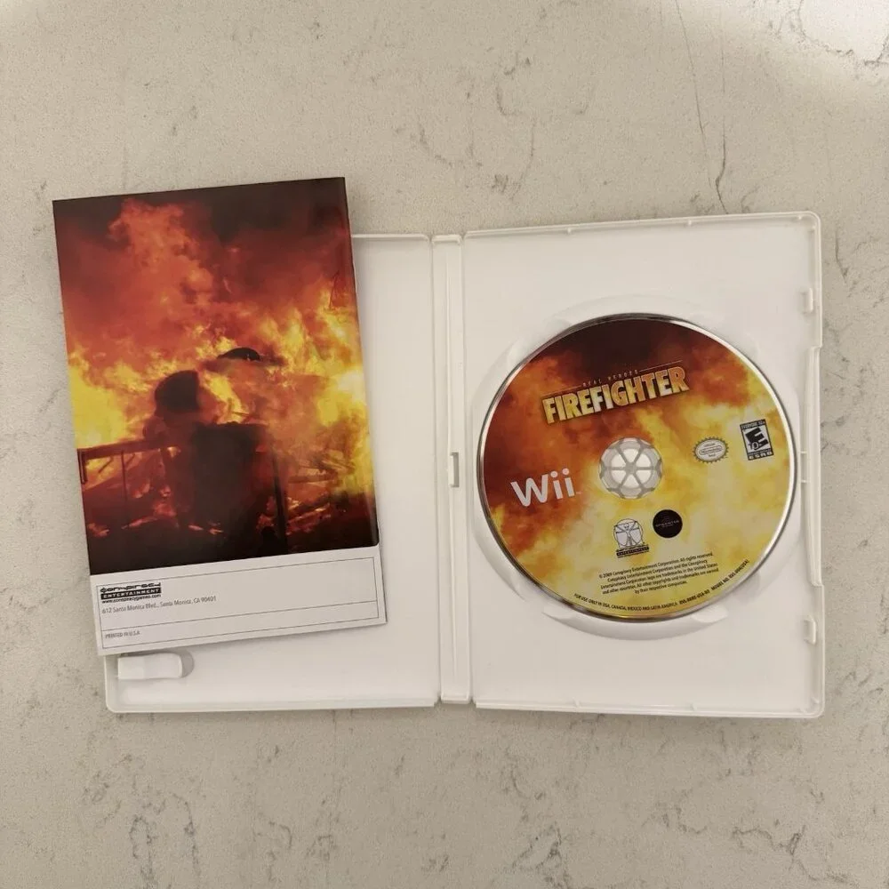 Real Heroes‎ Firefighter Nintendo Wii Game Complete 2007 Made In The USA